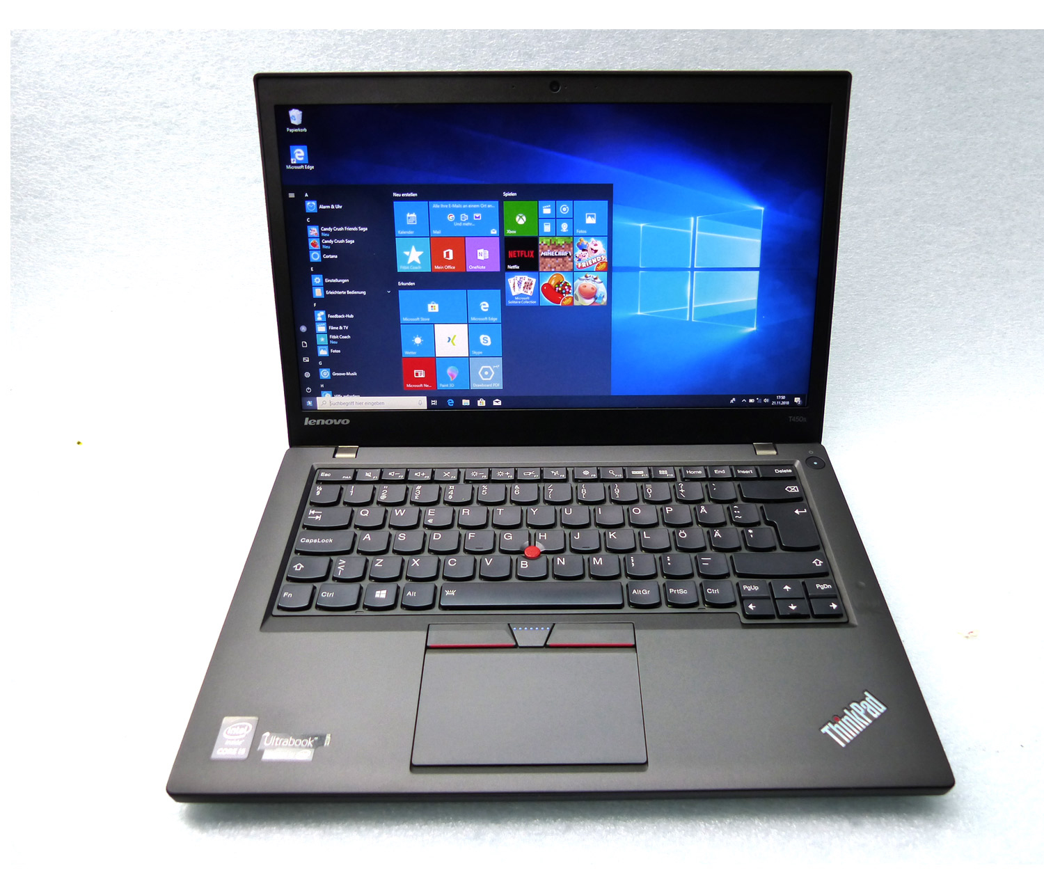 Lenovo ThinkPad T450s Core i5-5300 2,30Ghz, 8GB 240GB SSD LTE 1920x ...